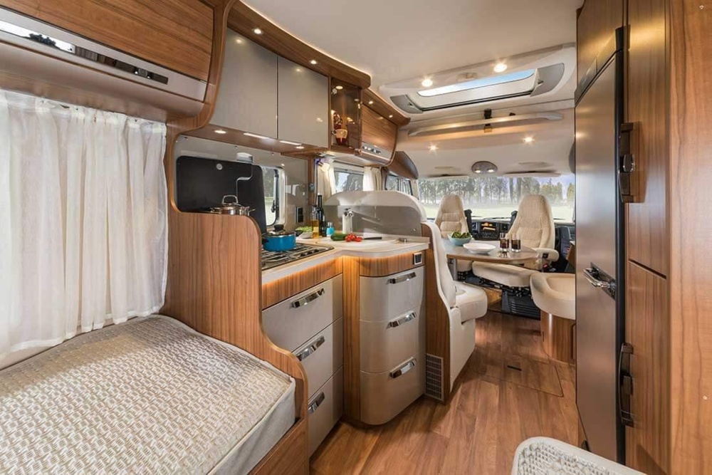State-of-the-art: The 35ft long Morelo Empire Liner comes with a fully-equipped
