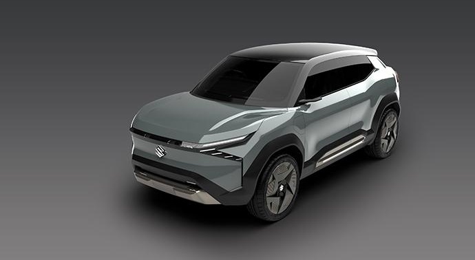 Электрокроссовер Suzuki eVX получил необычную и смелую внешность