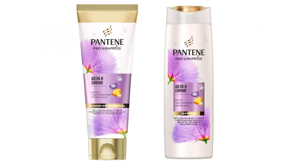 Новинки Pantene: шампунь и бальзам для волос «Шёлк и сияние»