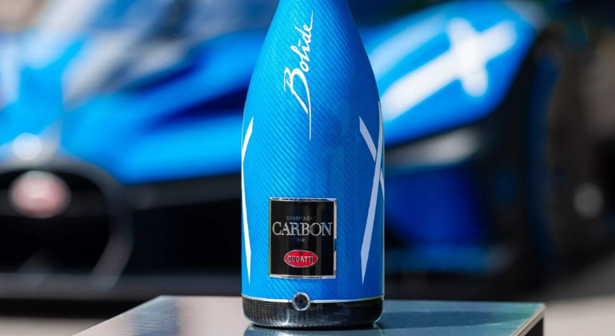 Bugatti посвятил шампанское гиперкару Bolide