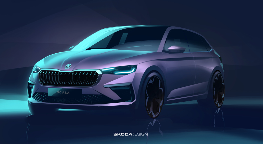 Skoda рассекретила внешность обновлённых Kamiq и Scala