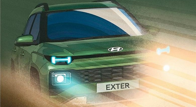 Hyundai раскрыл самый дешёвый кроссовер Exter на первом изображении