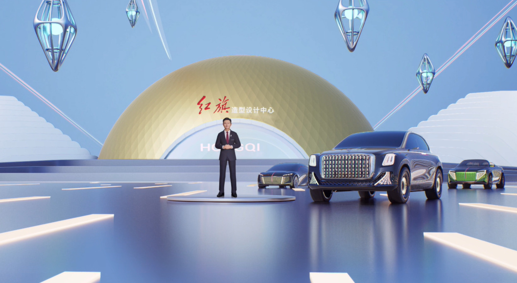 Hongqi показал &laquo;стеклянный&raquo; седан, кросс-кабриолет и внедорожник без руля
