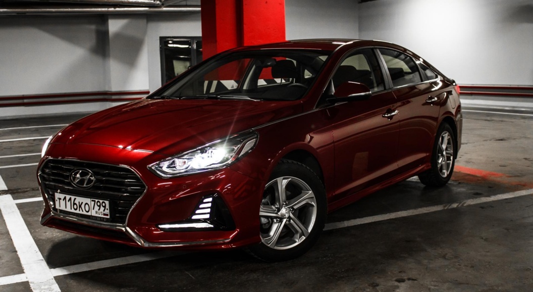 Обновлённый Hyundai Sonata рассекретили во время съёмок рекламы