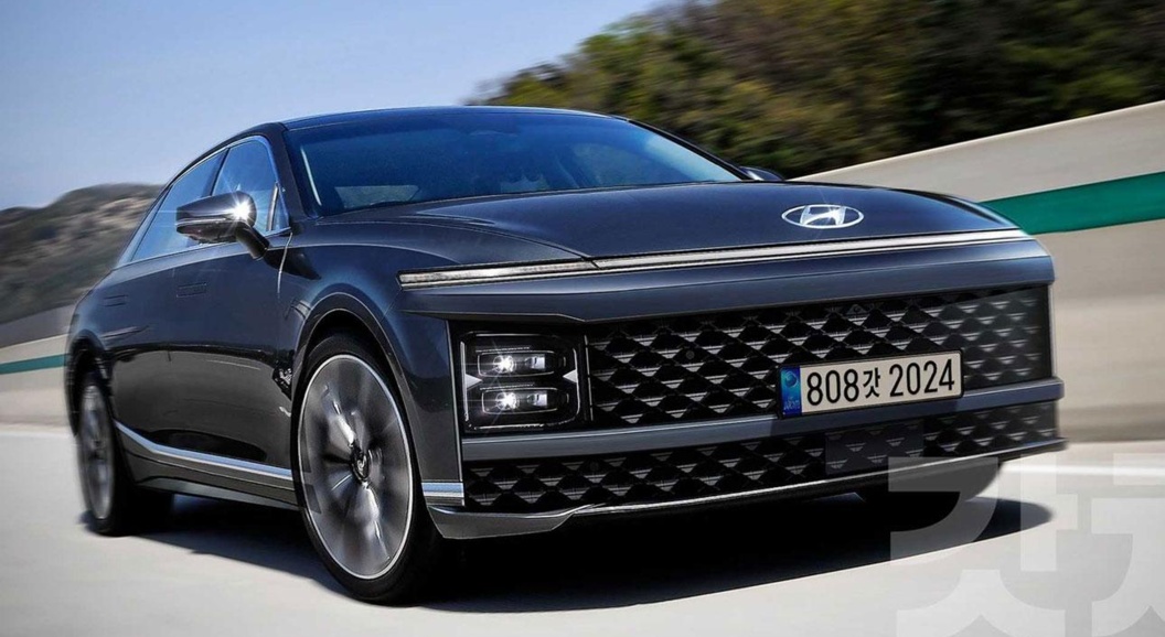 Фотошпионам удалось заглянуть в салон нового Hyundai Grandeur